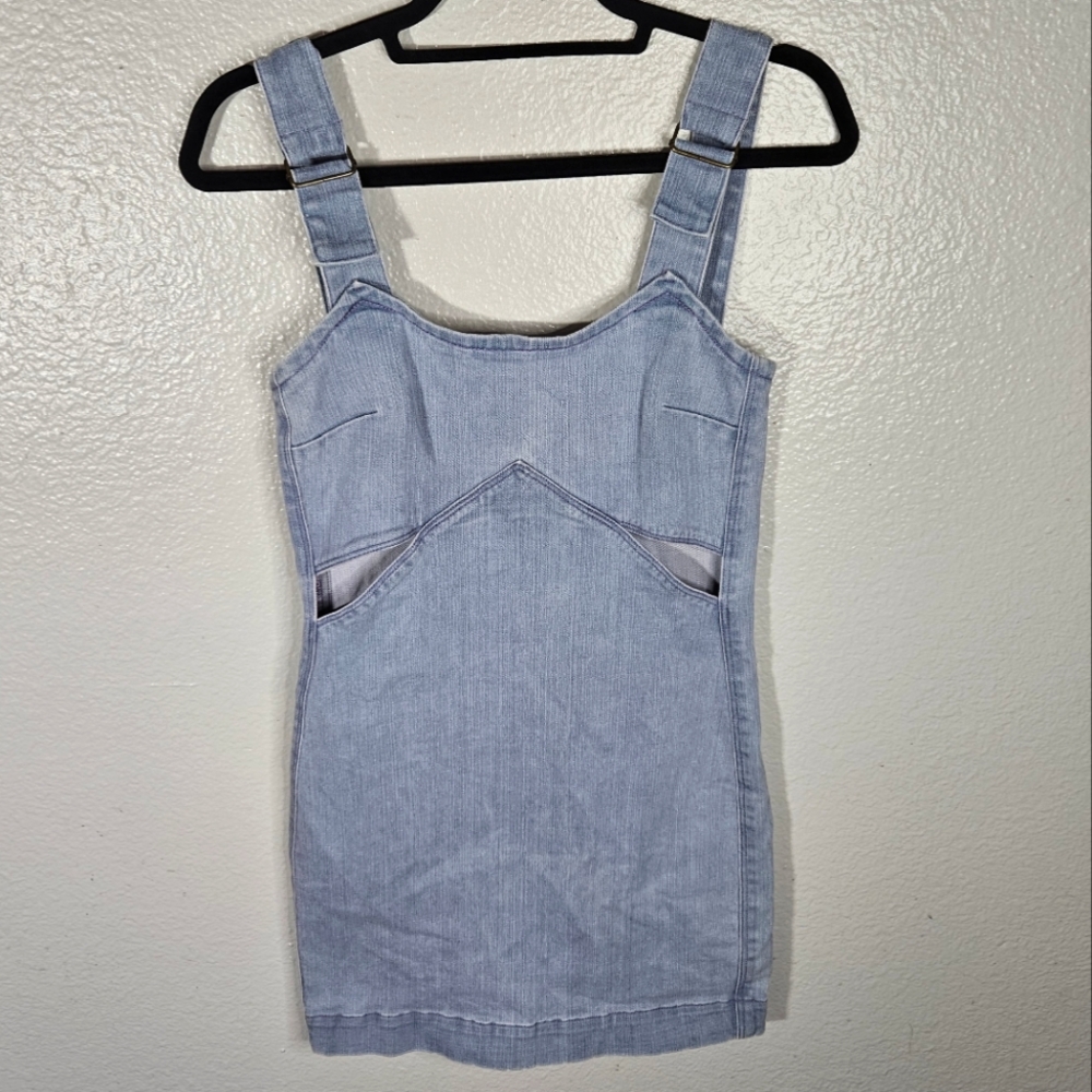 Liberated Heart Denim Mini Dress Size S